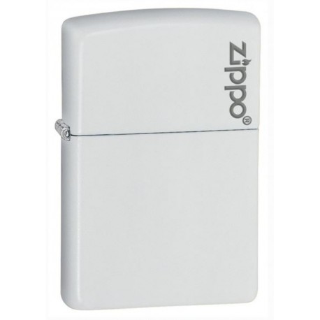 Zippo Blanc Mat avec Logo Zippo