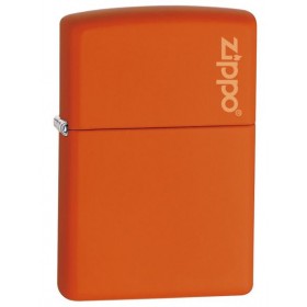 Zippo Orange Mat avec Logo Zippo